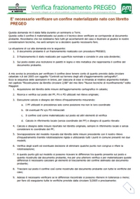 miniatura Verifica frazionamento PREGEO